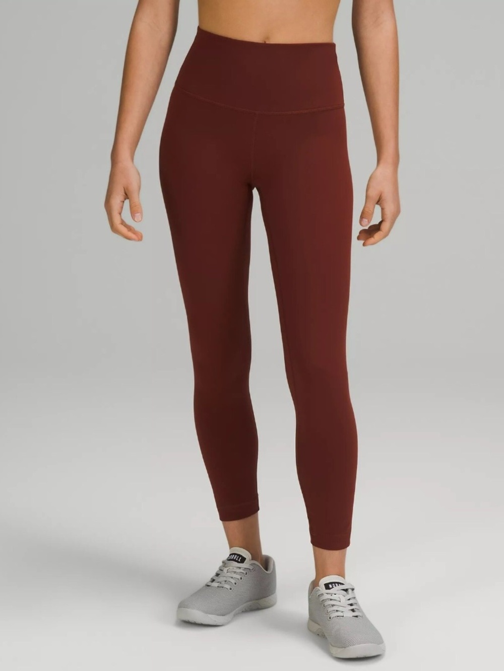 Lululemon Wunder Train High Rise Tights 25” Pants Everlux Date Brown